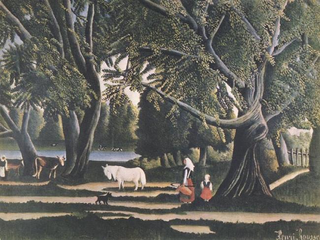 Henri Rousseau View of Brittany china oil painting image